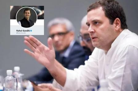 Rahul Gandhi changes his Twitter handle On Twitter, Rahul Gandhi changes his name