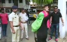 WATCH: Mother of rape victim thrashed accused while he was in police custody in Indore
