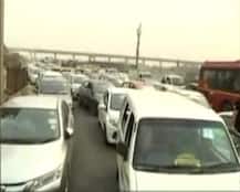 IN PICS: 9 KM Long Massive Traffic Jam On Delhi-Noida Road