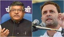 Rahul Gandhi attacks Govt on judges appointments, Ravi Shankar Prasad responds