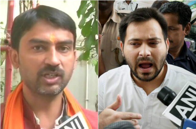 Bhagalpur clashes: Union Minister's son booked for inciting riots refuses to surrender Bihar: Union Minister's son facing arrest for inciting riots refuses to surrender; Nitish shielding him, says Tejashwi