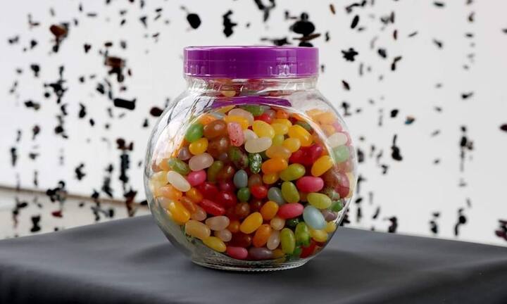 ‘Jelly beans’ have been used to shine the ball. (Credit: @westcorkarts)