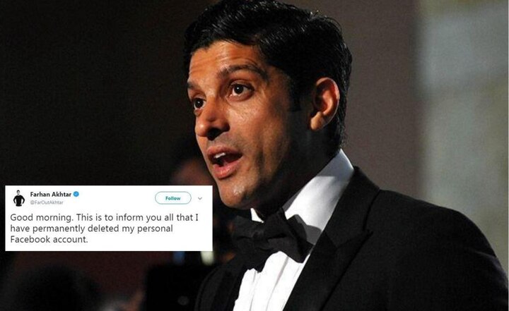 Here is why Farhan Akhtar deleted his Facebook account Here is why Farhan Akhtar might have permanently deleted his Facebook account