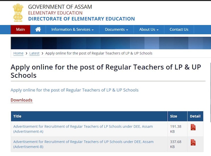 DEE Assam Recruitment 2018 Online Application Form : Eligibility, application Fee and how to apply DEE Assam Recruitment 2018 Online Application Form : Eligibility, application fee and how to apply