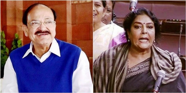 Lose weight, increase that of Congress: Naidu to Renuka in Rajya Sabha Lose weight, increase that of Congress: Naidu to Renuka in Rajya Sabha