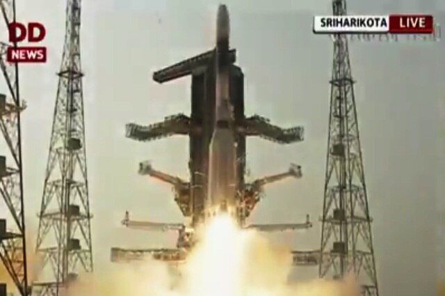 India successfully launches GSAT-6A communication satellite  India successfully launches GSAT-6A communication satellite