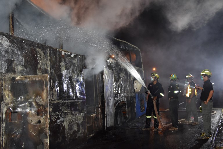 At least 20 Myanmar migrant workers dead in Thailand bus fire