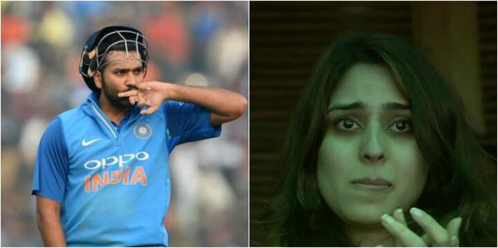Nicole's reaction in the stands reminded many of Indian opener Rohit Sharma and wife Ritika.