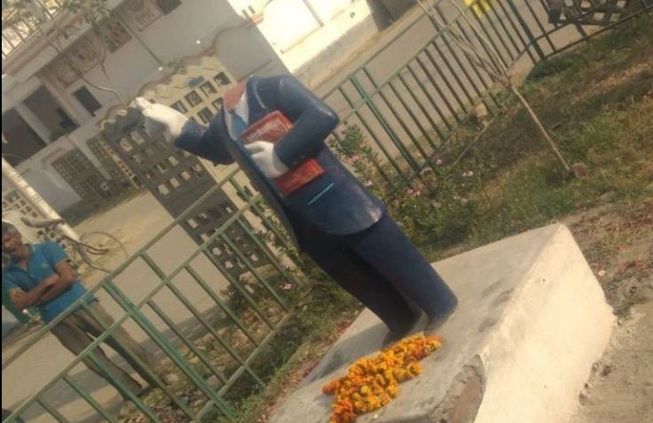 Uttar Pradesh: Another statue of BR Ambedkar vandalised in Allahabad