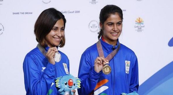 16-year-old Bhaker shoots gold, Sidhu takes silver in women’s 10m air pistol 16-year-old Bhaker shoots gold, Sidhu takes silver in women’s 10m air pistol