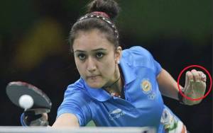 Twitter is going gaga over CWG gold medalist Manika Batra’s tricolour nail paint