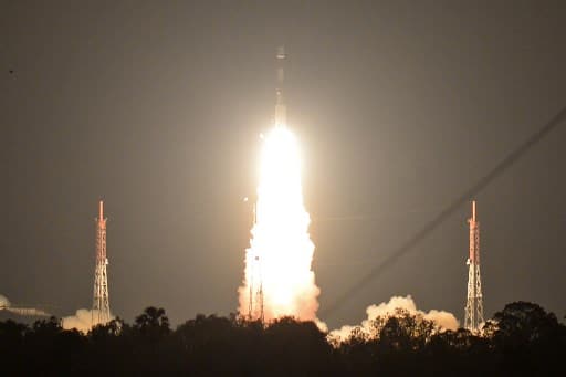 Polar Satellite Launch Vehicle (PSLV) rocket's 'XL' variant carried the 1,425 kg satellite into space. In simple words, it is the Indian 'GPS'. (AFP PHOTO / ARUN SANKAR)