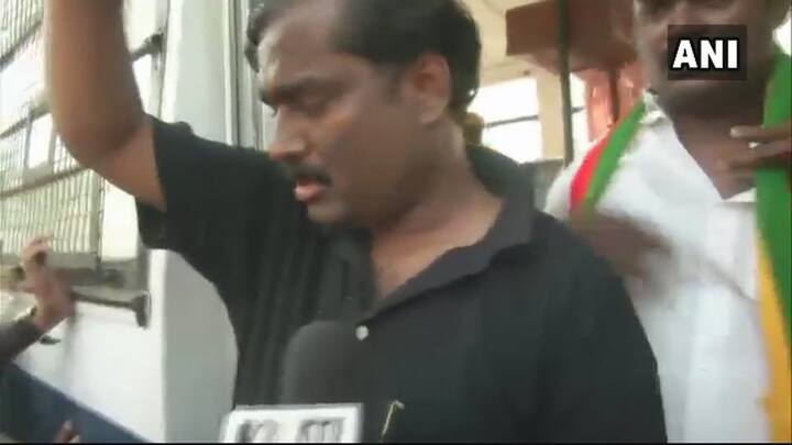 The magnanimity of protests are such that #GoBackModi has been on top trend on Twitter. PIC/ANI.