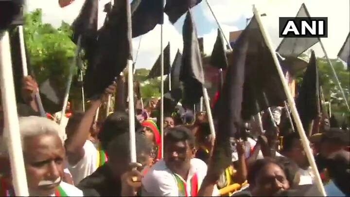On Tuesday, some of the protestors were arrested after they tried to stop an IPL match held at Chennai's Chepauk Stadium. (Today's picture/ANI)