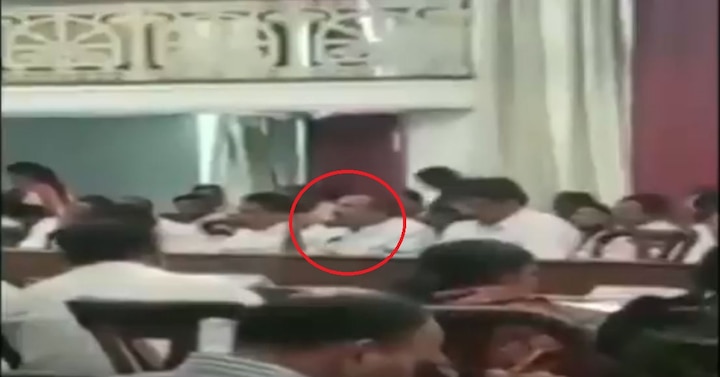 During fast, BJP MLA caught ‘snacking’ on sandwiches During fast, BJP MLAs caught ‘snacking’ on sandwiches