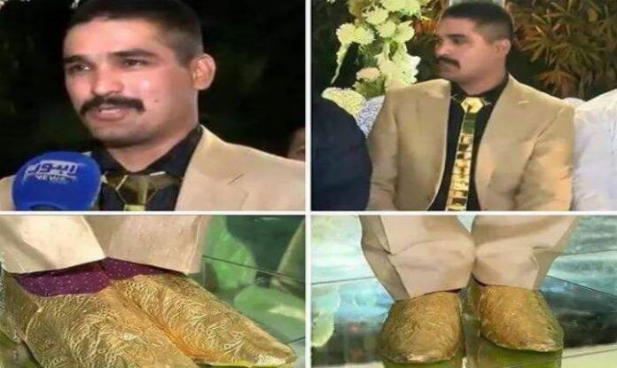 This Pakistani groom is making heads turn for his unique reception outfit This Pakistani groom is making heads turn for his unique reception outfit