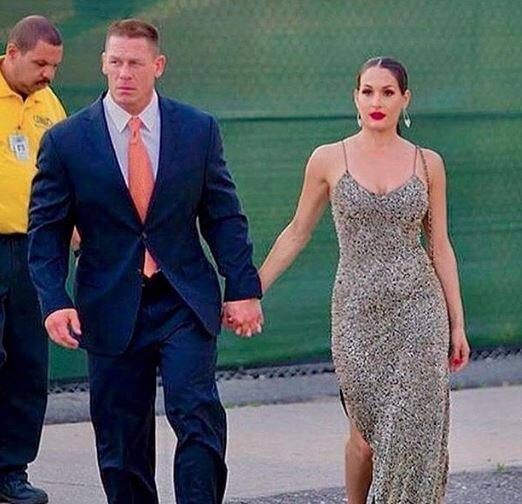 Cena and Bella, both professiona wrestlers, got engaged in April last year and their wedding was scheduled for May 5. (Image: Instagram)