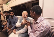 IN PICS: PM Modi Shares Photos Of His Ride In Delhi Metro