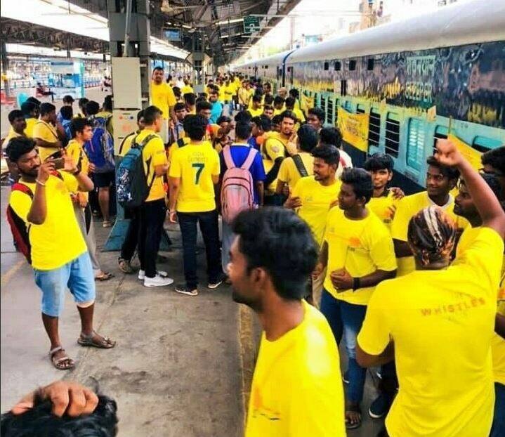 The excitement was totally evident as many fans arrived at 6:00 AM itself while the train was at 8:30 AM. The fans will be leaving Pune on Friday itself.