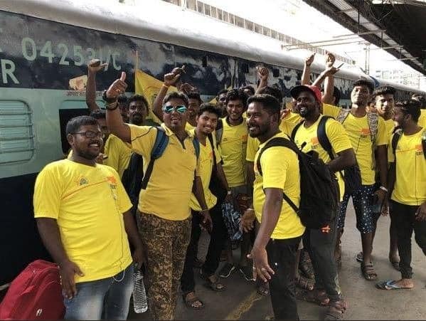 The joint secretary of CSK fan club ARR Sriram was very thankful to the CSK management team for arranging the train for the fans and insisted that the fans were very excited and the atmosphere in the train was electric.