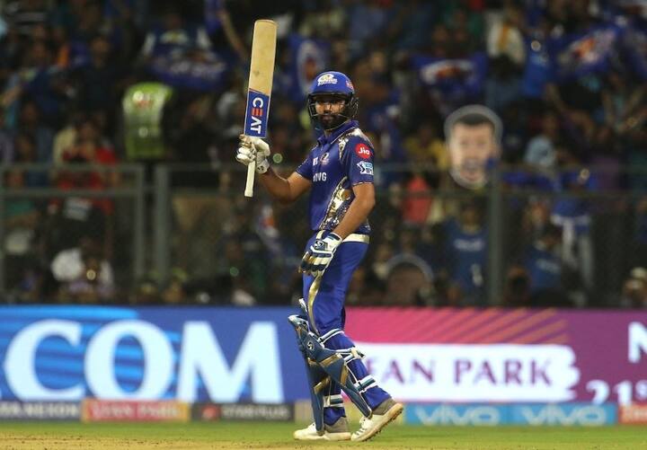 Captain Rohit Sharma finally struck form with a brilliant 94-run innings that enabled Mumbai Indians to a huge score of 213 for 6.