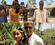IN PICS: Milind Soman And Ankita Konwar\'s Mehendi Ceremony