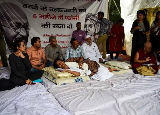 In a letter to Prime Minister Narendra Modi, she demanded setting up of fast-track courts across India to try rape cases, and the constitution of a high-level committee, comprising the home minister, the lt governor and the Delhi chief minister, to review issues related to the safety of women in the national capital. (AFP PHOTO)