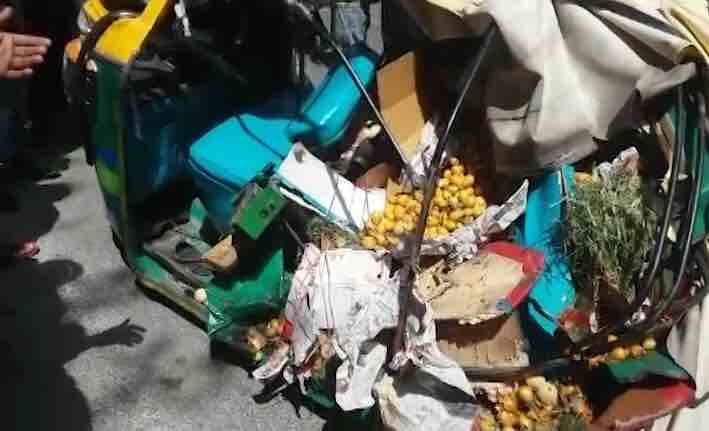 The accident took place during rush hour.