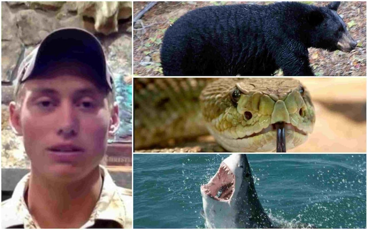 This 20-year-old boy has survived attack by a shark, snake and bear This 20-year-old boy has survived attacks by shark, snake and bear