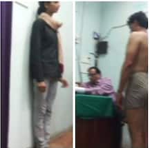 Bhind, MP: Medical exam of men & women conducted in same room, no female doctor present