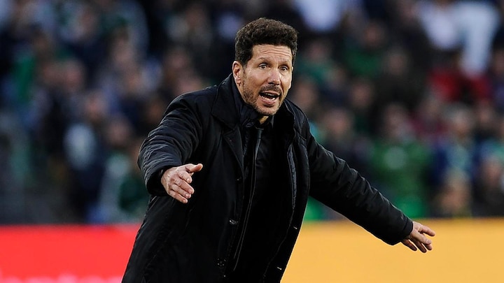 Atletico's Simeone receives 4-match touchline ban Atletico's Simeone receives 4-match touchline ban