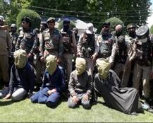 J&K: 10 militants captured alive by security forces, huge cache of weapons recovered