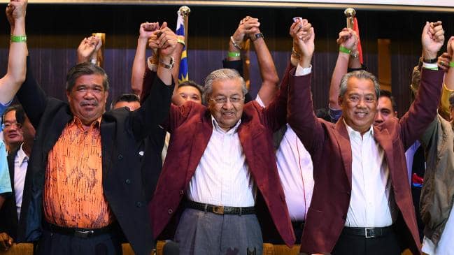 The defeated Malaysian PM Najib said 'I accept the verdict of the people'. ALL IMAGES: AFP