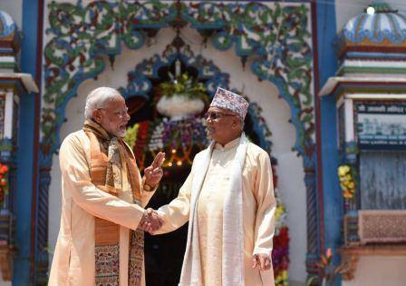 narendra modi nepal janaki temple janakpur arrived minister prime state during visit today