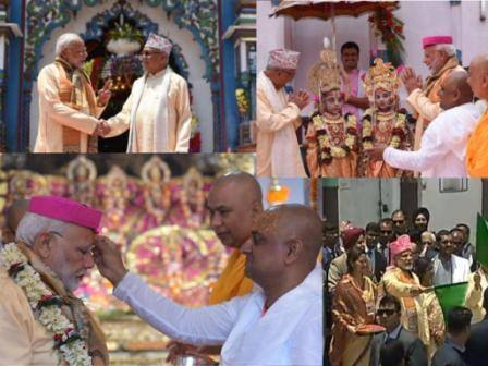 IN PICS: Narendra Modi In Nepal’s Janaki Temple IN PICS: Narendra Modi In Nepal’s Janaki Temple