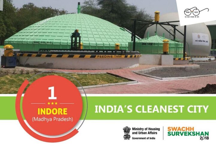 Cleanliness Survey 2018: Indore the cleanest city of India, followed by Bhopal and Chandigarh Cleanliness Survey 2018: Indore the cleanest city of India, followed by Bhopal and Chandigarh