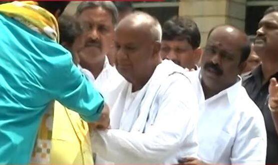 HD Deve Gowda was also present there.