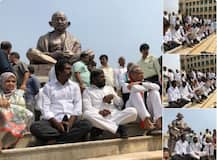 IN PICS: Setback for BJP As Two Independent Candidates Join Congress-JDS Protest