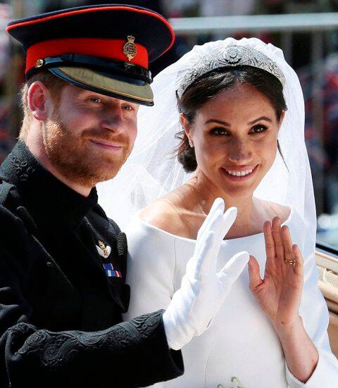 All 600 guests were invited to a lunchtime reception at St. George's Hall, hosted by the Queen. A second reception was expected to be held later attended by the couple's close friends and family. (Photo: AP)