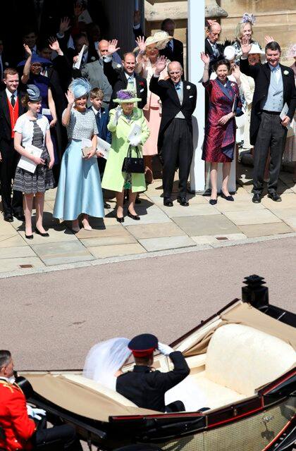 The couple -- now the Duke and Duchess of Sussex -- exchanged rings in the presence of Queen Elizabeth II and 600 celebrity guests. The Dean of Windsor, the Right Reverend David Conner, conducted the wedding service while the Archbishop of Canterbury, Justin Welby, officiated it. (Photo: AP)