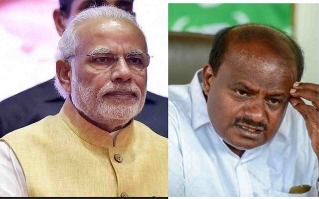 PM Modi congratulates Kumaraswamy and Parameshwara on being sworn in as CM, Dy CM PM Modi congratulates HD Kumaraswamy and G Parameshwara on being sworn in as CM, Dy CM