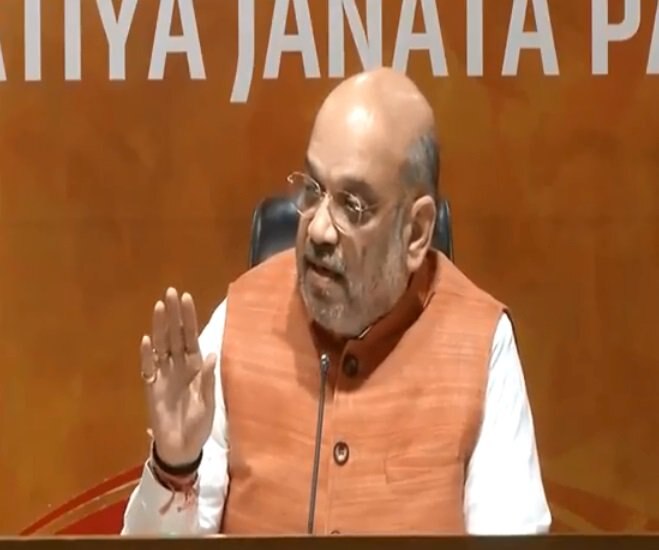 BJP Chief Amit Shah lists government's achievements on 4th anniversary, Congress calls them