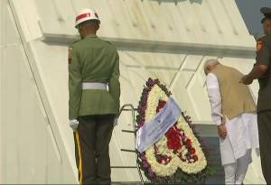 Modi lays wreath at Indonesian martyrs' cemetery