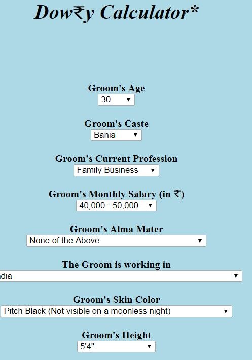 Shocking! This website calculates dowry for grooms of all colours; gets reported by Jyotiraditya Scindia