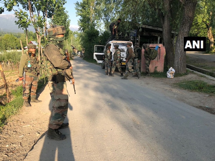 Handwara, JK: 2 terrorists gunned down after attack on Army's patrolling party Handwara, JK: 2 terrorists gunned down after attack on Army's patrolling party