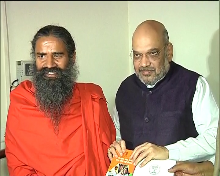 BJP Chief Amit Shah to meet Baba Ramdev over party's 'Sampark for Samarthan' campaign BJP Chief Amit Shah meets Baba Ramdev over party's 'Sampark for Samarthan' campaign