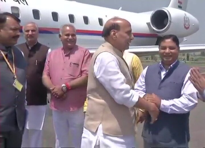 HM Rajnath's two-day J&K visit begins HM Rajnath's two-day J&K visit begins