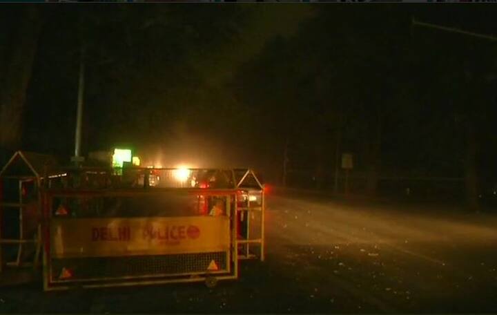 The dust storm pushed the temperature down by a few notches on what was a sultry day. (IMAGE: ANI)