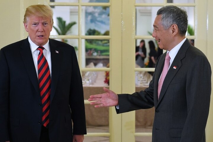 Trump meets Singapore PM ahead of summit with Kim Trump meets Singapore PM ahead of summit with KimTrump thanks Singapore PM for hosting Kim summit