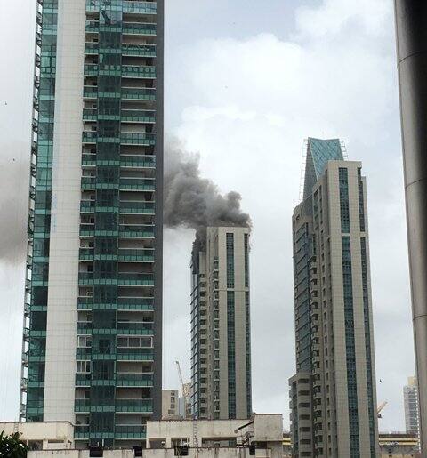 The cause of the fire is not known. It is to be found out whether the standards of fire protection and fire safety norms were followed or not. Photo: Twitter